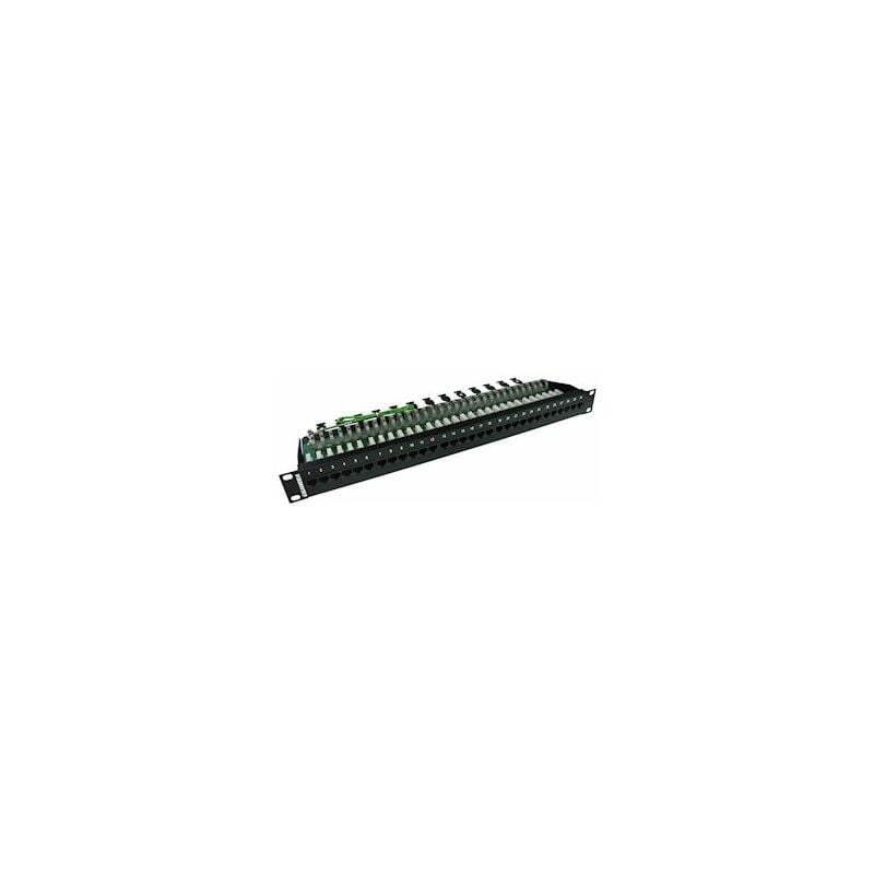 panneau téléphonique - 30 ports - rj45 - cat3 - utp 1u - noir - gigamédia 30pvppc3