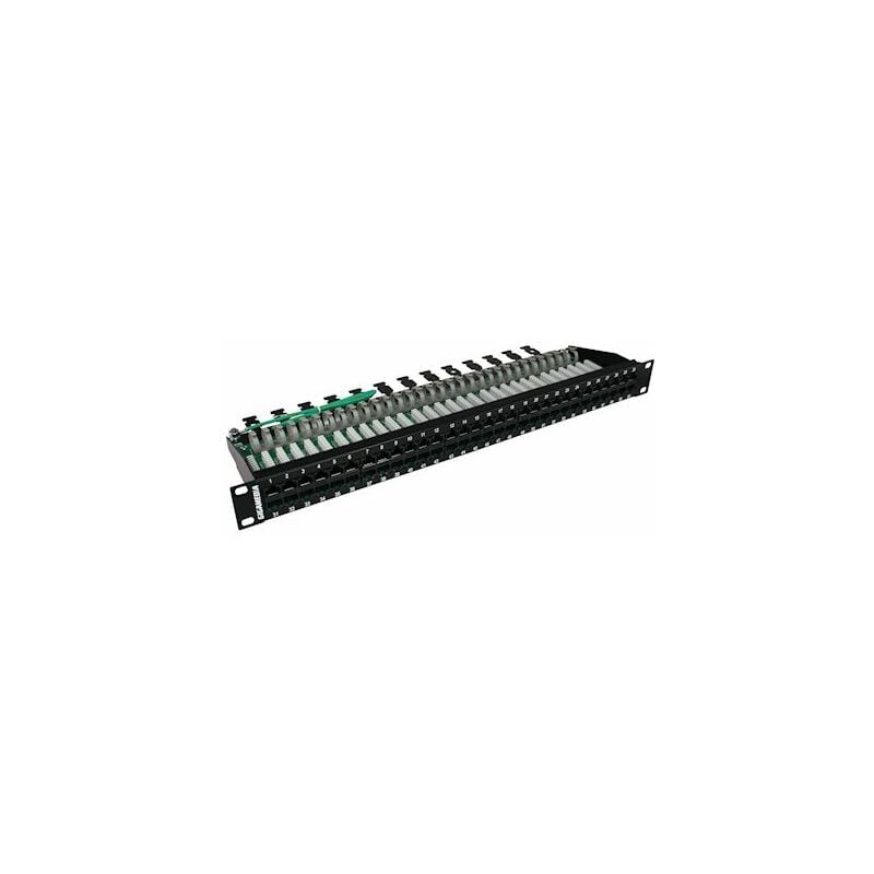 Panneau téléphonique - 60 ports - rj45 - cat3 utp 1u - noir - gigamédia 60pvppc3