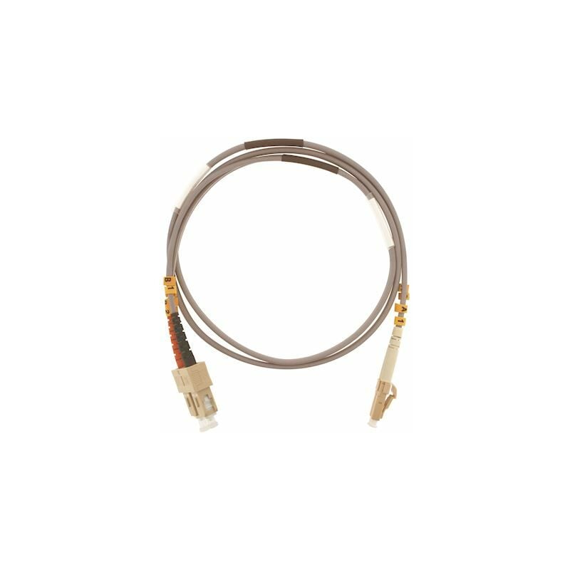 Gigamedia - jarretière optique - duplex - lc/sc - catégorie om3 - 50/125 µm - 2 mètres - gigamédia d4mclc2m