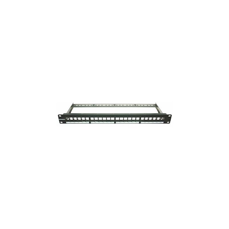 Panneau premium métal - a équiper - 24 ports - 1u - noir - gigamédia pan24vkp