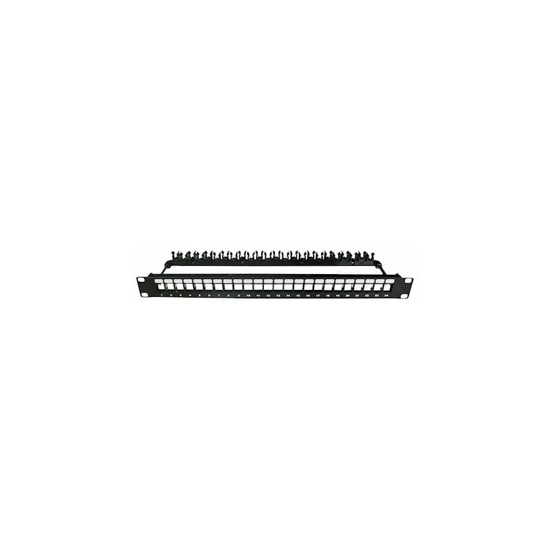 Panneau premium - métal - a équiper - 24 ports - 1u - noir - gigamédia panvc6a24bk