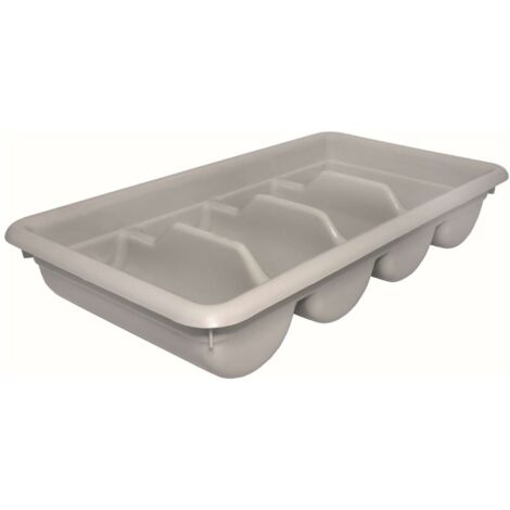 Giganplast cassetta porta posate grigio self service