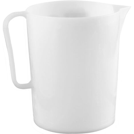 Giganplast GIG Caraffa Graduata, 4 Litri, Polietilene, Bianco