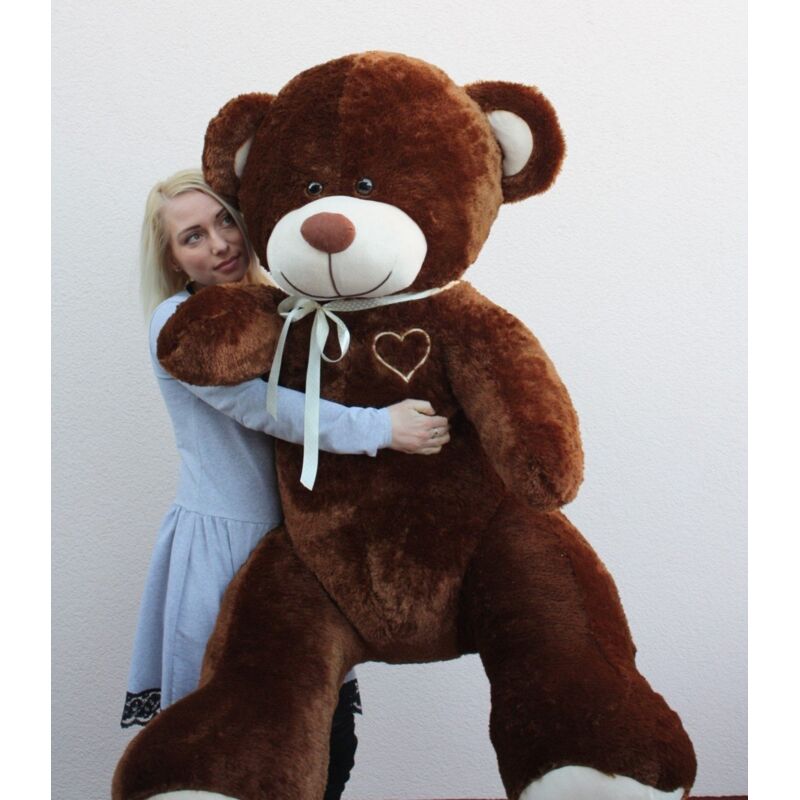 Gigantesque peluche peluche gros nounours - 105 x 85 cm - marron
