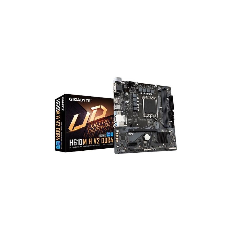 Gigaoctet H610M H V2 G1.0 Famille de processeurs Intel Prise processeur LGA1700 DIMM DDR4 Interface de disque dur prise en charge