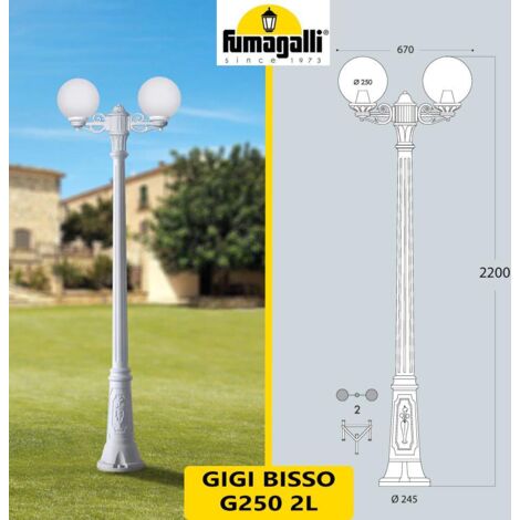 GIGI BISSO/G250 2L BIANCO OPALE 2X8,5W CCT 2700-6500
