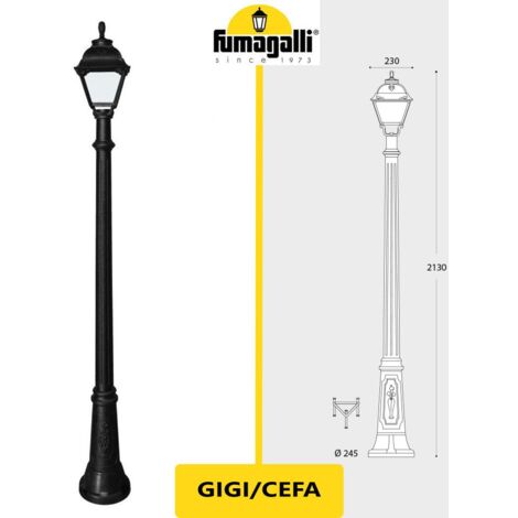 GIGI/CEFA NERO TRASP PALO 171CM 8,5W CCT 3000-6500K                                                      - Luce FREDDA