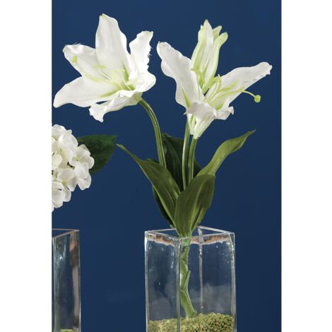 GIGLIO BIANCO 2FIORI X DECORAZ CM47