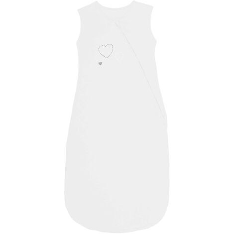 Gigoteuse bébé été jersey bio blanc 6/24 mois