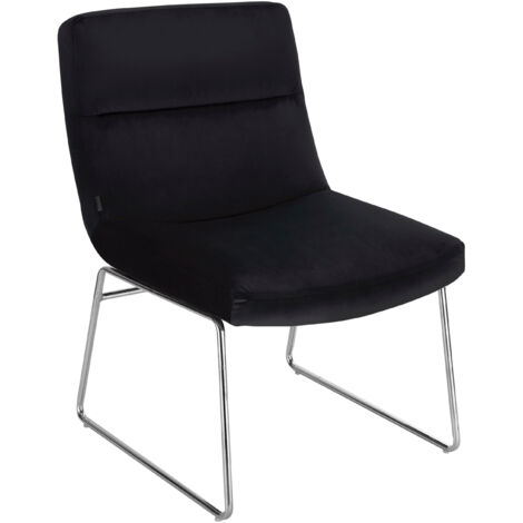 Gil-Chaise longue en velours noir