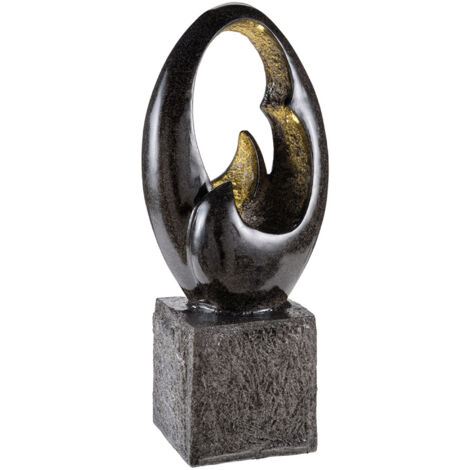 GILDE Brunnen, "Odyssee", Poly, anthrazitfarben, VE 1, L. 25 cm, B. 33 cm, H. 79 cm IP-44 Stromkabel