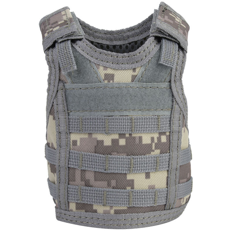 Gilet à bière miniature avec bretelles réglables pour canettes et bouteilles (Style ACU Digital)