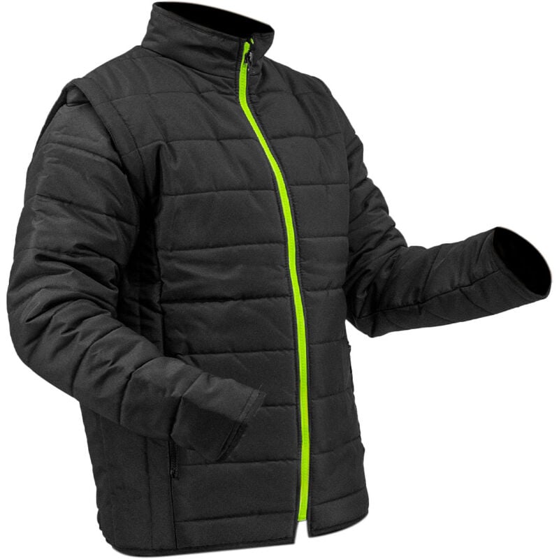 Gilet à manche amovible noir doudoune sans manche Taille - L