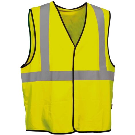 Gilet ad Alta Visibilità Cofra Beaming  Giallo Giallo L