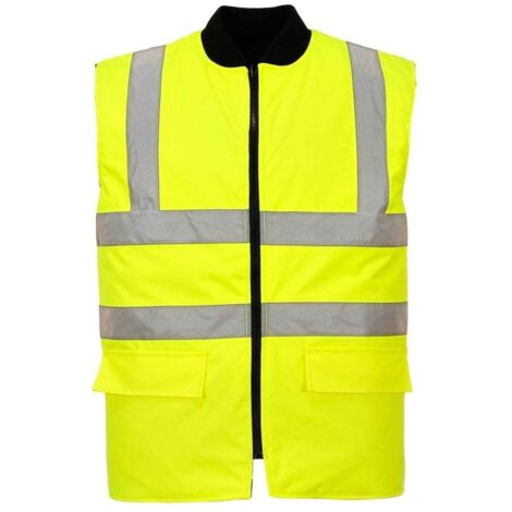 Gilet ad alta visibilità trapuntato reversibile Portwest Giallo 5XL