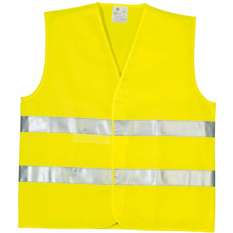 Image of Gilet alta visibilita' colore giallo taglia unica veicoli sicurezza indumento