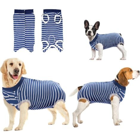 Gilet anti-léchage pour animaux de compagnie pour chiens et chats après chirurgie (S, camouflage)-Fei Yu