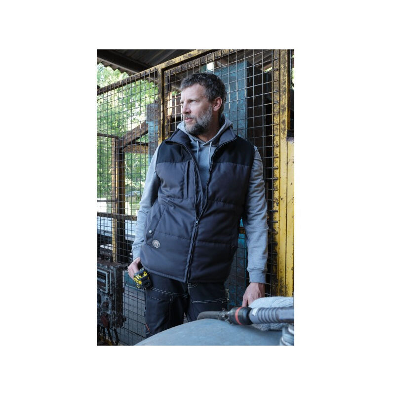Gilet Bosseur Berni - Graphite/Noir - l - 11905-003
