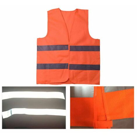 10 Pezzi Gilet Catarifrangente,Gilet Alta Visibilità,Gilet Di Sicurezza  Gilet Gi