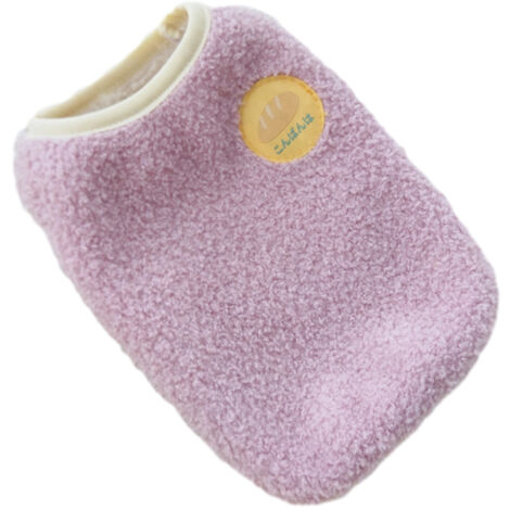 Gilet chaud en peluche pour chien, pull d'hiver doublé de laine douce, vêtements pour chiot, chat, chiot mignon, chaton