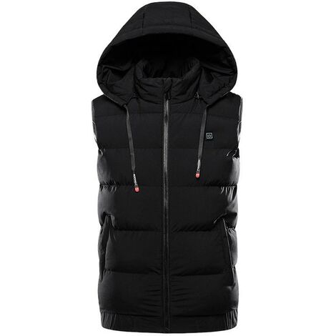 Gilet chauffant recharge usb gilet chauffant électrique intelligent gilet chauffant noir