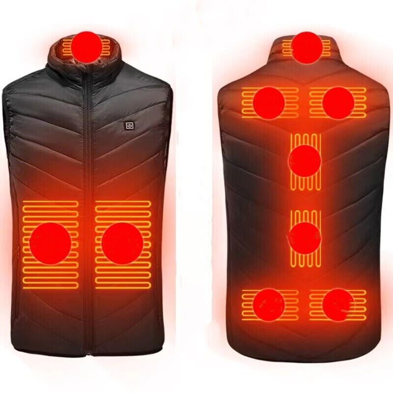 Gilet chauffant Gilet chauffant pour hommes 9 zones Gilet chauffant