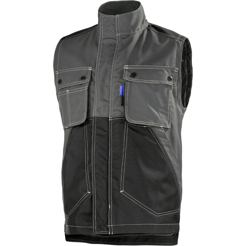 Gilet craft worker gris charcoal/noir xs
