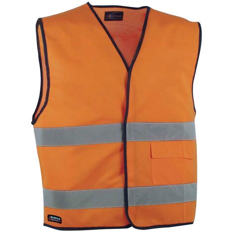 Gilet da lavoro ad alta visibilità Cofra New Driver-Arancione-M-Outlet