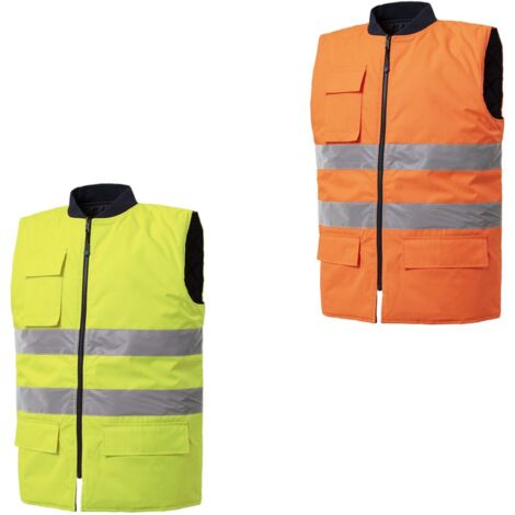 Gilet da lavoro alta visibilità Rossini Jim reversibile - XL - Giallo