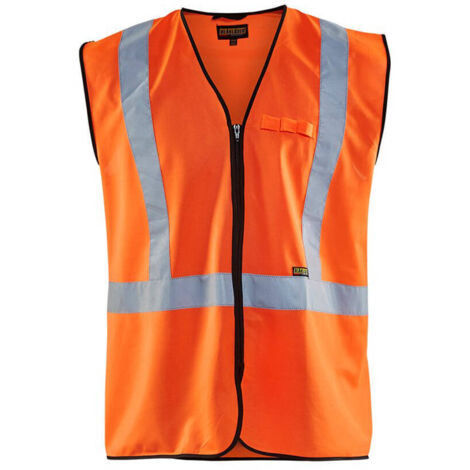 Gilet da lavoro con zip ad alta visibilità 3029 - Arancione fluorescente L/XL