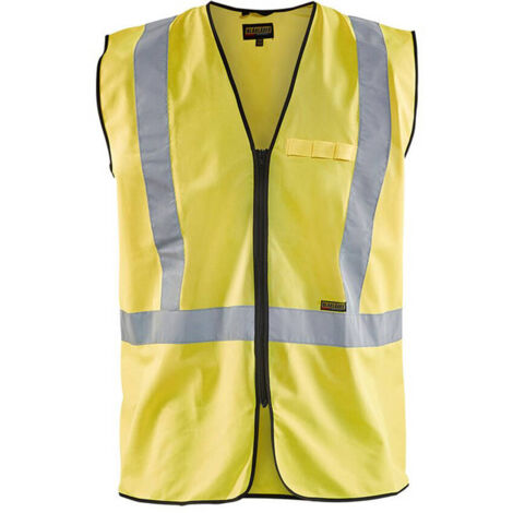 Gilet da lavoro con zip alta visibilità 3029 - Giallo fluorescente 4XL/5XL