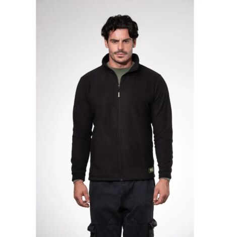 gilet da lavoro in pile wrk "wrk503" colore nero senza cappuccio, tg l