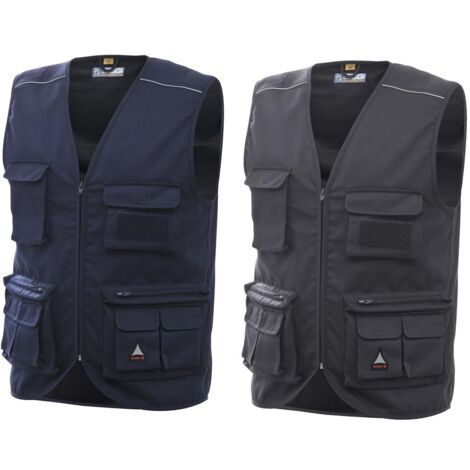 Gilet da Lavoro Multi Tasche Siggi Chrome - Grigio Grigio M