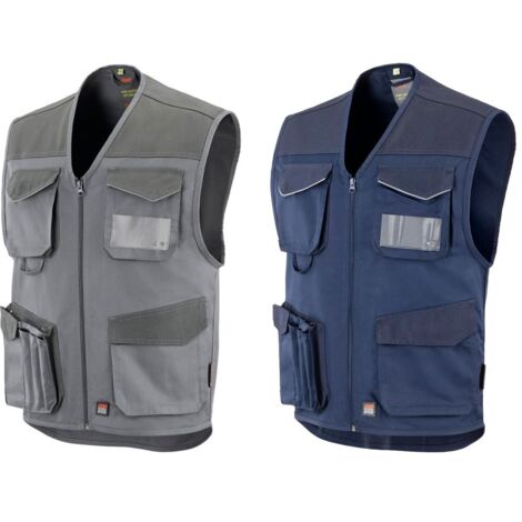 Gilet da lavoro multitasche Neri Convoy - XL - Blu