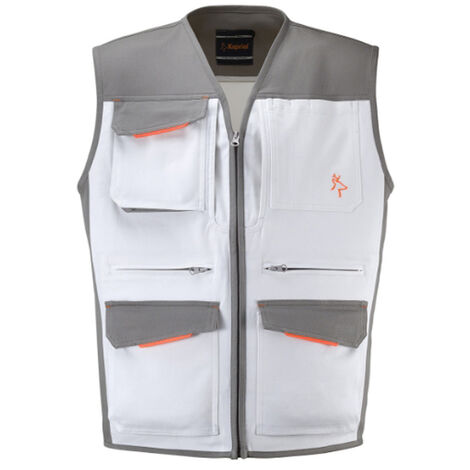 GILET DA LAVORO PITTORE IMBIANCHINO PAINT INDUSTRY BIANCO TG. M-XXL KAPRIOL, "M"