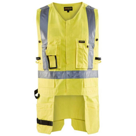 Gilet da lavoro porta attrezzi alta visibilità 3027 - Giallo fluorescente XXXL