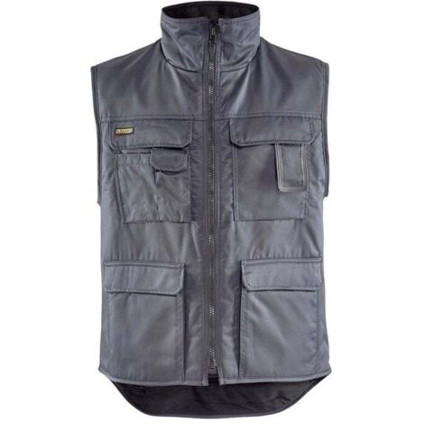 Gilet da lavoro senza maniche inverno 3801 Grigio chiaro S