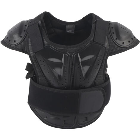 Gilet d'armure d'équitation de moto, Protection confortable du dos de la poitrine du vélo pour enfants.