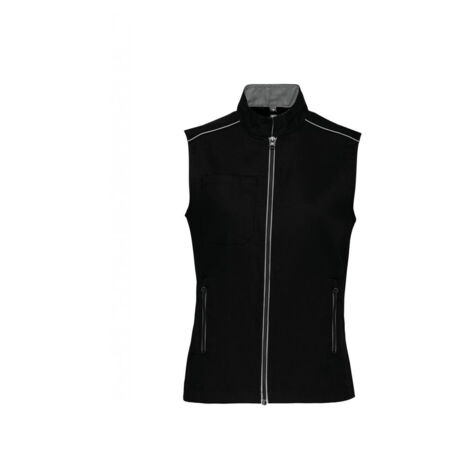 Gilet DayToDay femme WK. Designed To Work Noir / Gris XXL