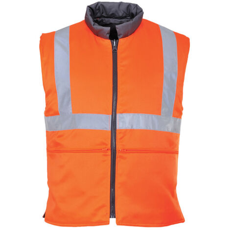 Gilet de froid Réversible RIS couleur : Orange taille L - PORTWEST