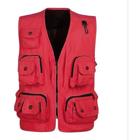 Gilet de photographie de poche, gilet de pêche de loisirs, gilet de reporter/réalisateur, gilet de chasse - 3XL