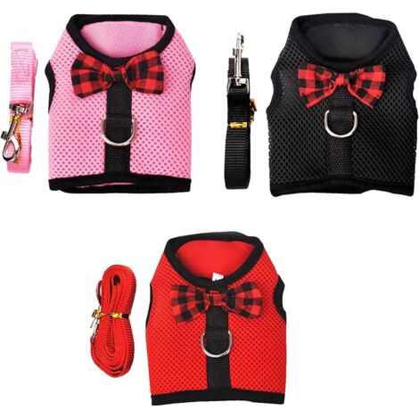 Gilet de poitrine pour animaux de compagnie en maille douce et respirante 3 PCS (S)