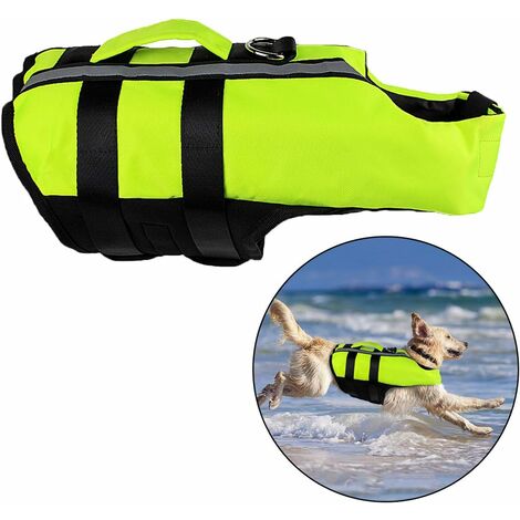 Gilet de sauvetage pour chien de compagnie Costume de natation Gilet de sauvetage pour chien réglable