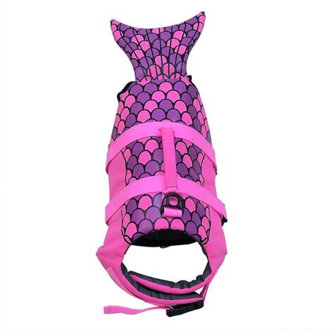 Gilet de sauvetage style sirène pour chiens de petites et moyennes races