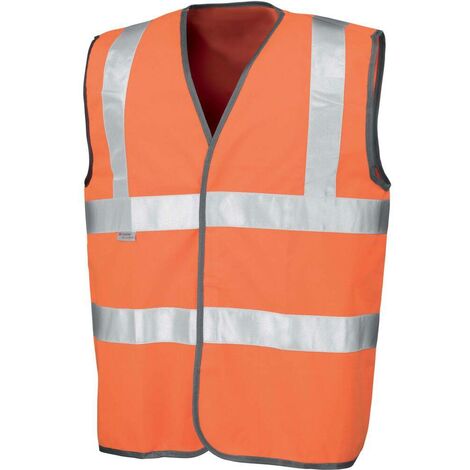 Gilet reflechissant securite auto signalisation routiere jaune taille xl en  471 class 2