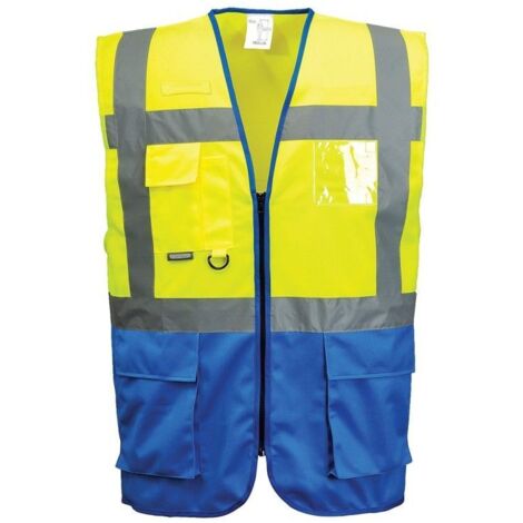 Gilet De Sécurité Executive Warsaw Haute Visibilité Bi-matière Multi-poches - Portwest