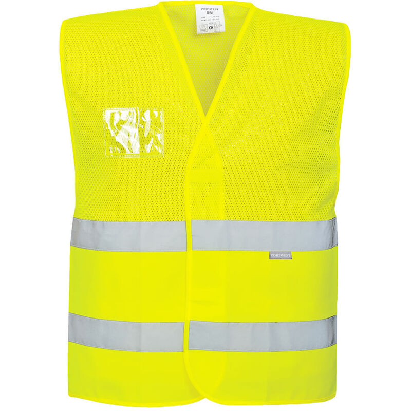 Gilet hv semi-maille Jaune s/m