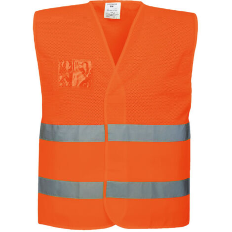 Gilet de sécurité Haute Visibilité semi-grillagé Ventilé Portwest Orange L - XL