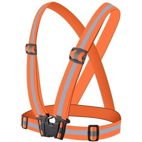 Gilet De Sécurité Haute Visibilité,Réfléchissant Réglable Elastique Gilet de Sécurité Gilet Réfléchissant Ou Faire du Vélo Gilet Réfléchissant-LIAIKI