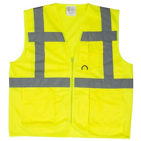 Gilet de sécurité multi-fonctions Coverguard Yard Zip central Jaune XL